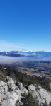 La vallée et le Mont Blanc